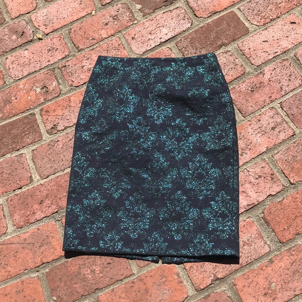 Brand new metallic blue skirt